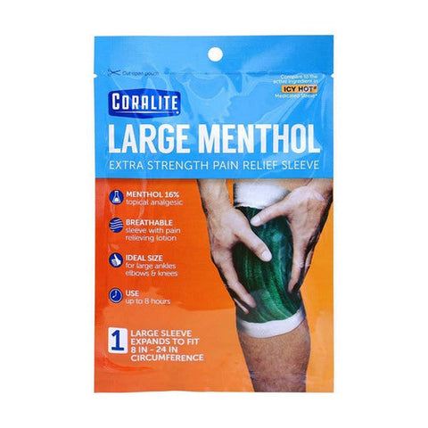 Coralite, Menthol Pain Relief Sleeve, 1 Count Coralite