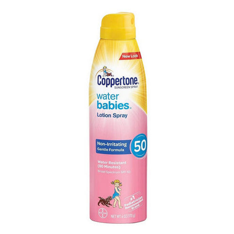 Coppertone, Water Babies Sunscreen Lotion Spray SPF 50, 6 Oz Coppertone