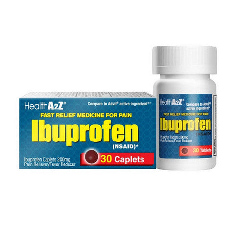 Health A2Z, Ibuprofen, 200 Mg, 30 Tablets Health A2Z