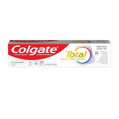 Colgate, Total Anticavity Antigingivitis And Antisensitivity Toothpaste Clean Mint, 5.1 Oz Colgate