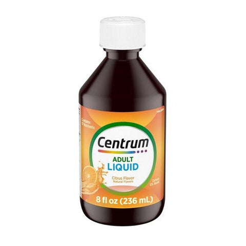 Caltrate, Adults Multivitamin Liquid Citrus Flavor, 8 Oz