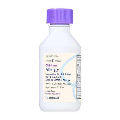 Foster And Thrive, Children's Allergy Loratadine Oral Solution, 4 Oz Foster And Thrive