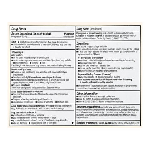 Foster And Thrive, Omeprazole Delayed Release, 20 Mg, 28 Tabs Foster And Thrive