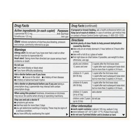 Foster And Thrive, Anti-Diarrheal Anti-Gas Loperamide Hcl And Simethicone, 12 Caps Foster And Thrive