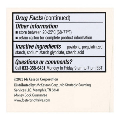 Foster And Thrive, Regular Strength Pain Relief Acetaminophen, 325 Mg, 100 Tabs Foster And Thrive