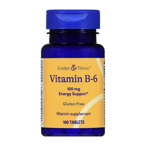 Foster And Thrive, Vitamin B-6, 100 Mg, 100 Tabs Foster And Thrive