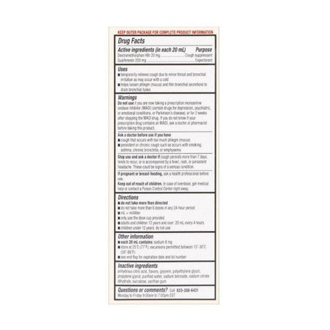 Foster And Thrive, Tussin Dm, 4 Oz Foster And Thrive
