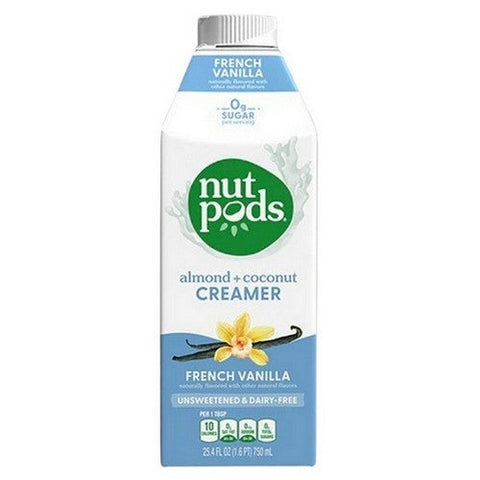 Nutpods, Almonds Plus Coconut Creamer French Vanilla, 25.4 Oz (Case Of 6) Nutpods