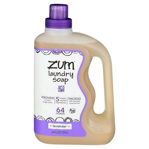Zum, Clean Lavender Aromatherapy Laundry Soap, 64 Oz (Case Of 6)