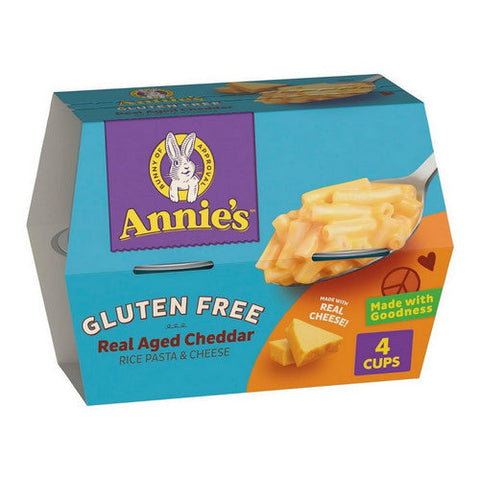 Annie's Homegrown, Macaroni And Cheese Rice Pasta And Real Aged Cheddar, 2.01 Oz X 4 Count (Case Of 6) Annie's Homegrown