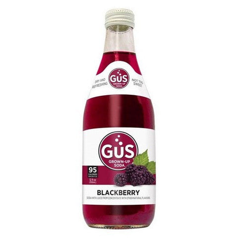 Gus Grown-Up Soda, Sparkling Beverage Dry Blackberry, 12 Oz X 4 Count (Case Of 6) Gus Grown-Up Soda