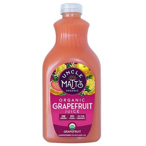 Uncle Matts, Organic Grapefruit Juice, 52 Oz (Case Of 6) Uncle Matts