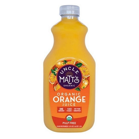 Uncle Matts, Orange Juice Pulp Free, 52 Oz (Case Of 6) Uncle Matts