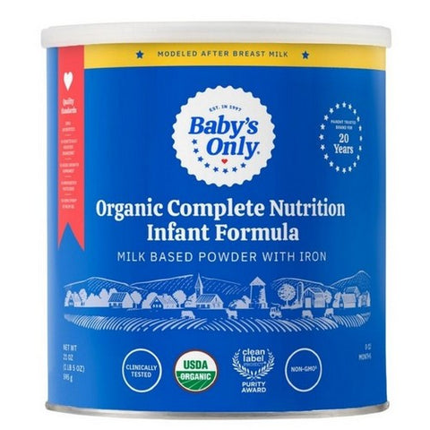 Babys Only Organic, Organic Complete Nutrition Milk Based Powder Infant Formula, 21 Oz (Case Of 6) Babys Only Organic