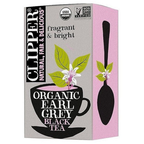 Clipper, Organic Earl Grey Black Tea, 20 Bags (Case Of 6) Clipper