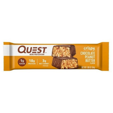 Quest Nutrition, Hero Protein Bar Crispy Chocolate Peanut Butter, 1.9 Oz X 4 Count (Case Of 6) Quest Nutrition