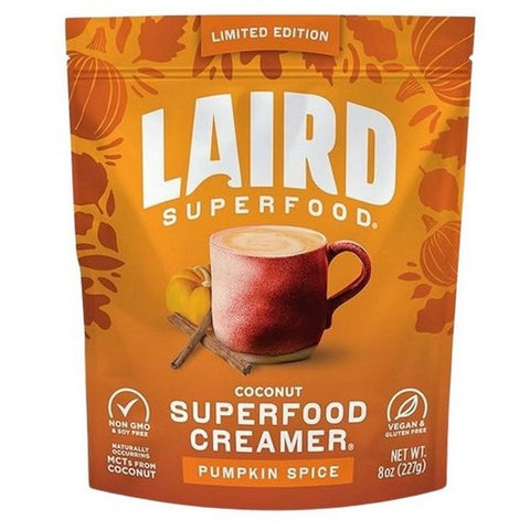 Laird Superfood, Superfood Pumpkin Spice Creamer, 8 Oz (Case Of 6) Laird Superfood