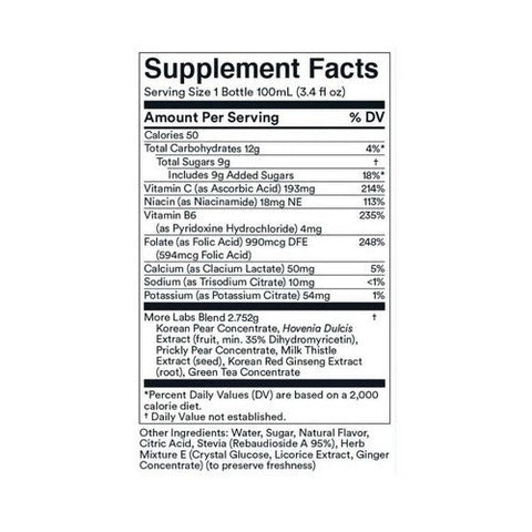 More Labs, Morning Recovery Lemon Ginger, 3.4 Oz (Case Of 6)