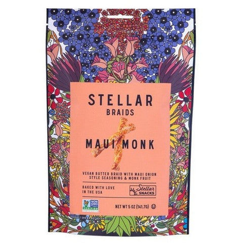 Stellar Snacks, Maui Monk Pretzel Braids, 5 Oz (Case Of 6) Stellar Snacks