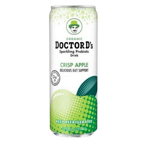 Doctor D's, Crisp Apple Sparkling Probiotic Drink, 12 Oz (Case Of 6) Doctor D's