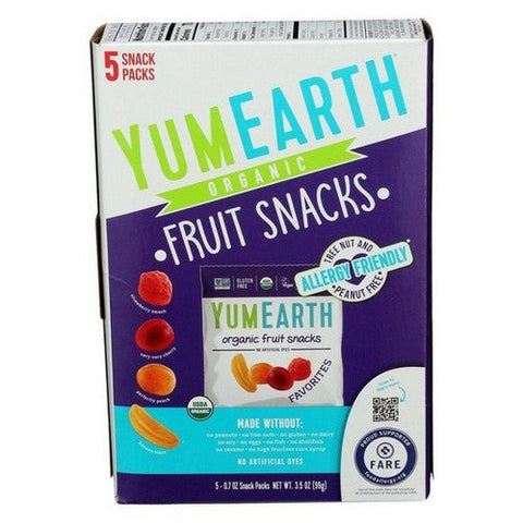 YumEarth, Organic Favorite Fruit Snack, 3.5 Oz (Case Of 6) YumEarth