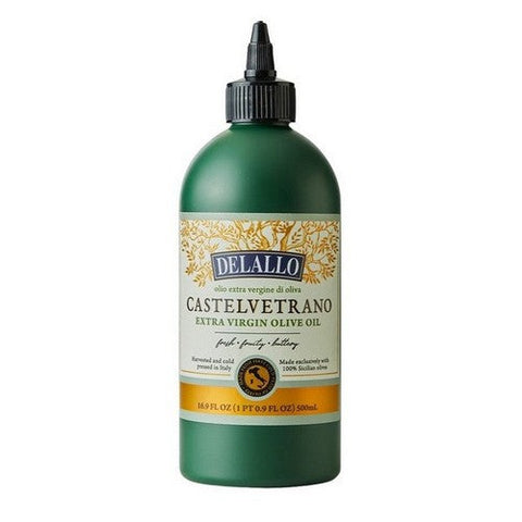 Delallo, Castelvetrano Extra Virgin Olive Oil, 16.9 Oz (Case Of 6) Delallo