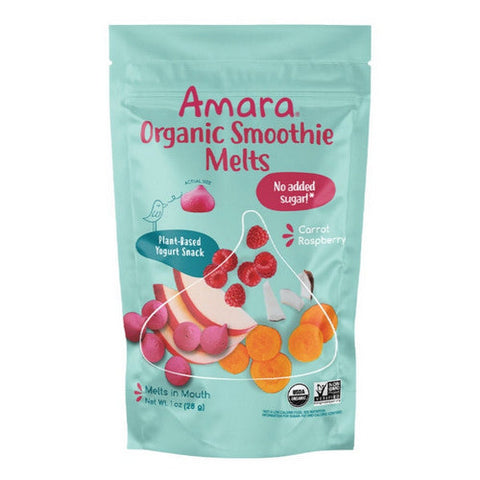Amara, Organic Smoothie Melts Carrot Raspberry, 1 Oz (Case Of 6) Amara