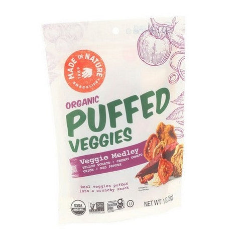 Made In Nature, Puffed Veggies Medley, 1 Oz (Case Of 6) Made In Nature