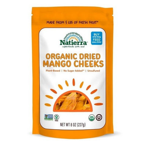 Natierra, Organic Dried Mango Cheeks, 8 Oz (Case Of 6) Natierra