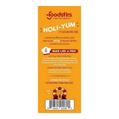 Foodstirs, Turkey Treat Brownie Kit, 20.1 Oz (Case Of 6) Foodstirs
