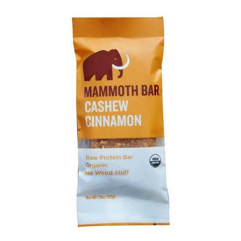 Mammoth Bar, Organic Cashew Cinnamon, 1.8 Oz (Case Of 10) Mammoth Bar