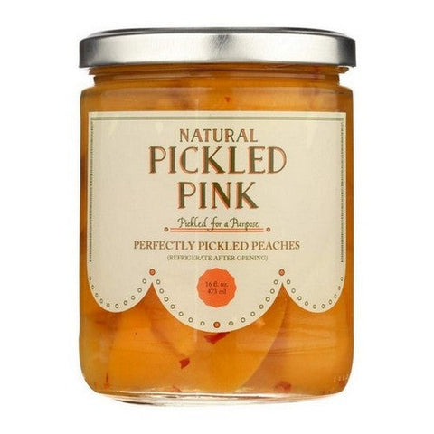 Pickled Pink, Perfectly Pickled Peaches, 16 Oz (Case Of 6)