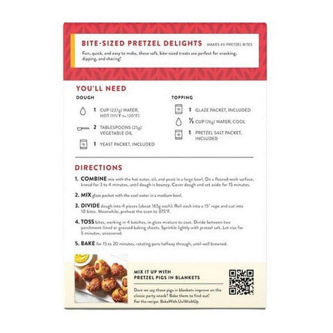 King Arthur, Pretzel Bites Mix Kit, 15.6 Oz (Case Of 6) King Arthur