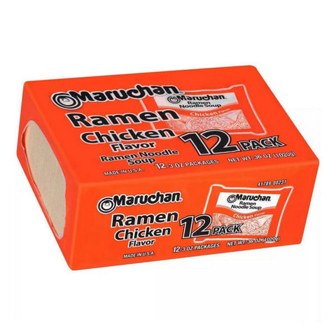Chicken Ramen Noodle Soup 3 Oz / 12 Count by Maruchan