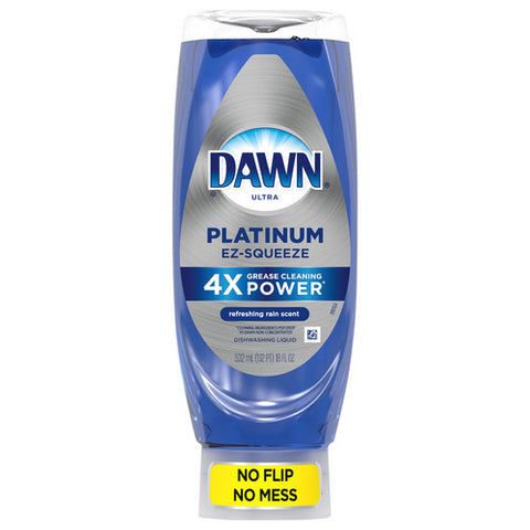Platinum Ez Squeeze Dishwashing Liquid Dish Soap Refreshing Rain Scent 18 Oz (Case Of 8) by Dawn