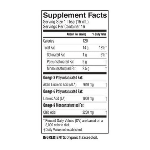 Barlean's, Organic Fresh Flax Oil, 8 Oz