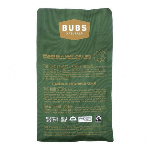 Bubs Naturals, Challenger Coffee Dark Roast Ground, 12 Oz Bubs Naturals