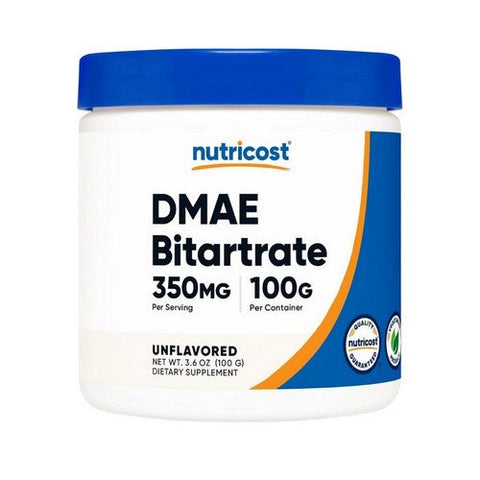 Nutricost, Dmae Bitartrate Unflavoured, 350 Mg, 100 Grams Nutricost