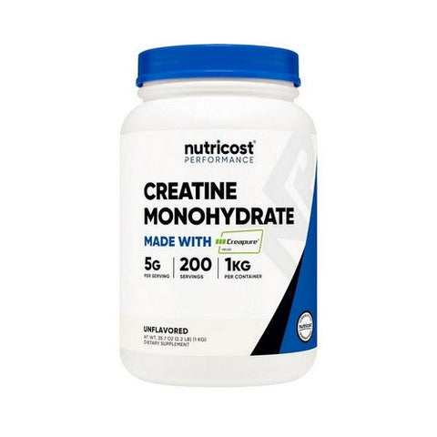 Nutricost, Performance Creatine Monohydrate Unflavoured, 1 Kg Nutricost