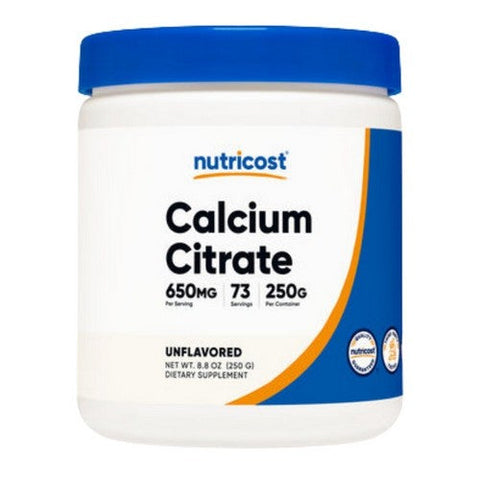 Nutricost, Calcium Citrate Powder, 250 Grams Nutricost