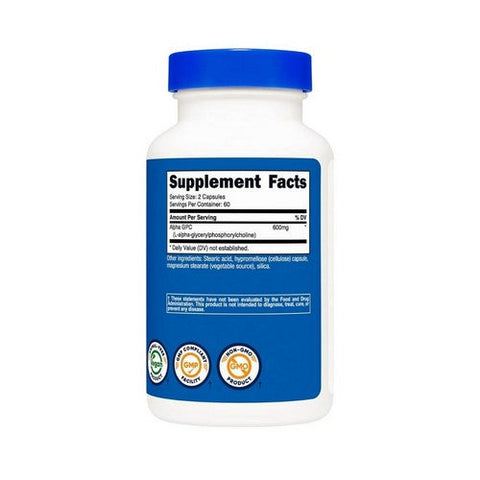 Nutricost, Alpha GPC Capsules, 600 Mg, 120 Count Nutricost
