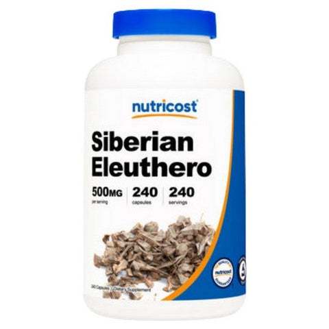 Nutricost, Siberian Eleuthero Capsules, 500 Mg, 240 Count Nutricost