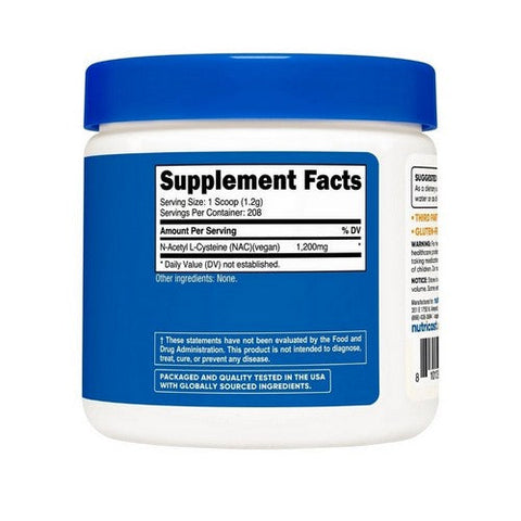 Nutricost, Vegan N-Acetyl Cysteine Nac Powder, 250 Grams