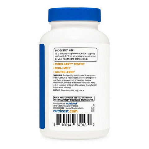 Nutricost, Baikal Skullcap Capsules, 500 Mg, 120 Count