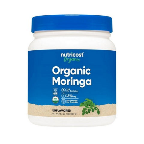 Nutricost, Organic Moringa Unflavoured, 1 Lb Nutricost