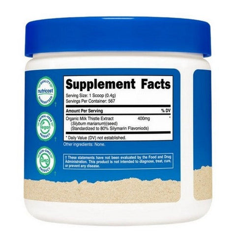 Nutricost, Milk Thistle Powder Organic, 8 Oz Nutricost