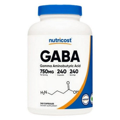 Nutricost, GABA Capsules, 750 Mg, 240 Count Nutricost