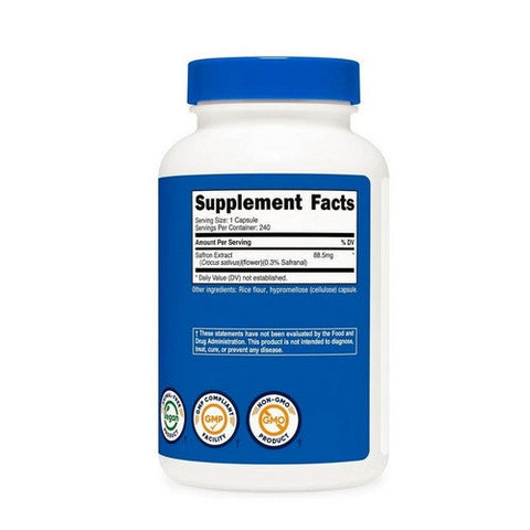 Nutricost, Saffron, 88.5 Mg, 240 Caps