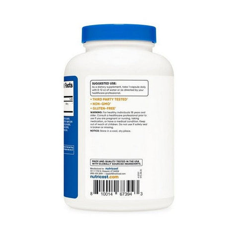 Nutricost, Artichoke Extract Capsules, 600 Mg, 240 Count Nutricost