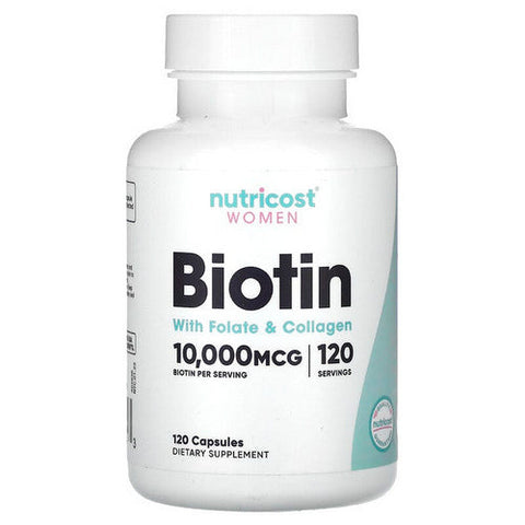 Nutricost, Biotin for Women Capsules, 10 Mg, 120 Count Nutricost